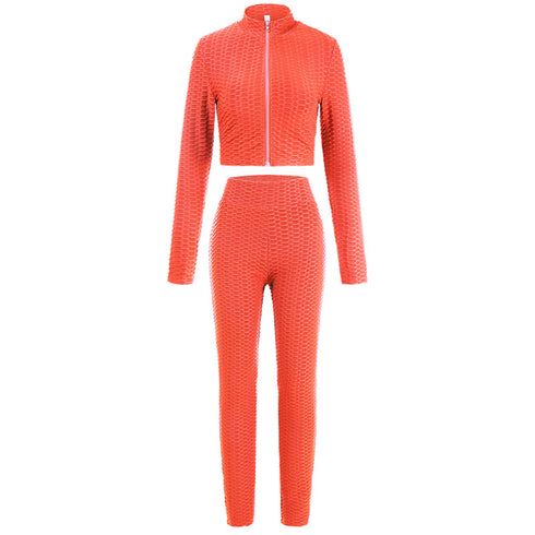 Women's Tracksuit Two Piece Long Sleeve Long Pant Sport Suit