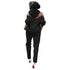 Women's Tracksuit Two Piece Outfit Hoodie Tops Pants