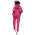 Women's Tracksuit Two Piece Outfit Hoodie Tops Pants