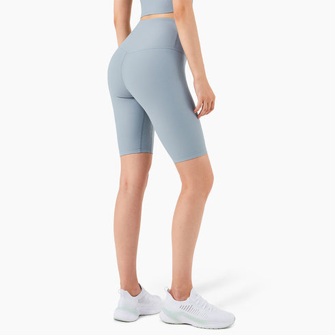 Women's Training High Waist Yoga Mid Thigh Shorts