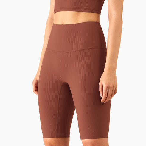 Women's Training High Waist Yoga Mid Thigh Shorts