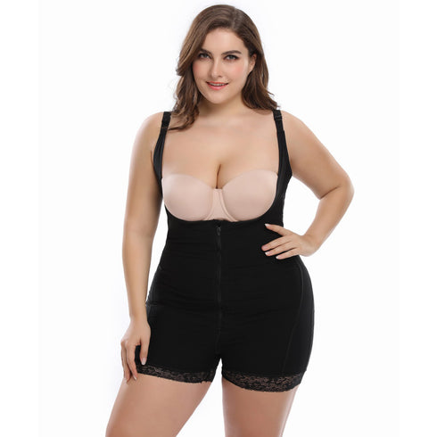 Women's Tummy Control Plus Size Braless Full Body Shaper Fajas Colombianas