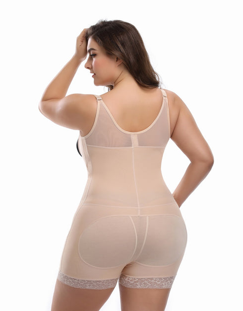 Women's Tummy Control Plus Size Braless Full Body Shaper Fajas Colombianas