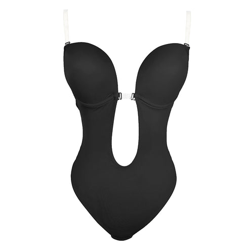 Women's Tummy Tightening Hip Lift Bodysuit Built-in Bra Shapewear