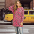 Women's Tunics Leopard Round Neck Knit Top