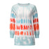 Women's Tunics Long Sleeve Tie-dye Printed Dress