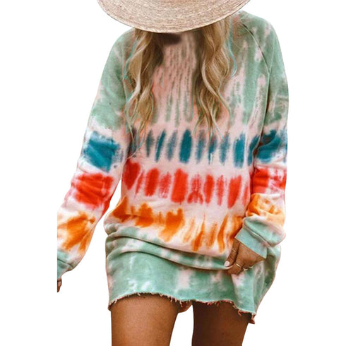 Women's Tunics Plus Size Tie-dye Printed Stylish Tops