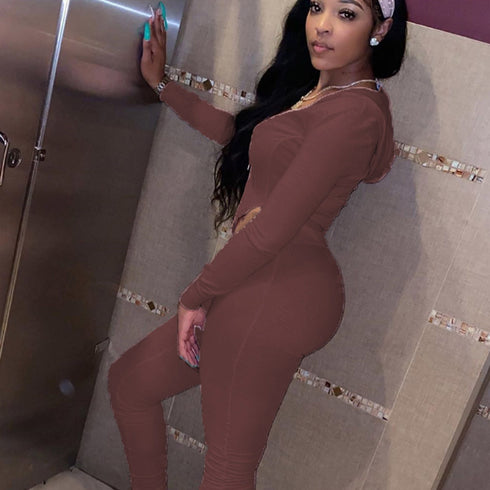 Women's Two Piece Outfits Cardigan Hoodie Leggings Pant