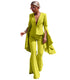 Women's Two Piece Outfits Flare Bell Bottom Pants Irregular Suit