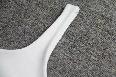 Women's Two Piece Outfits One Shoulder Vests Skirts Suit