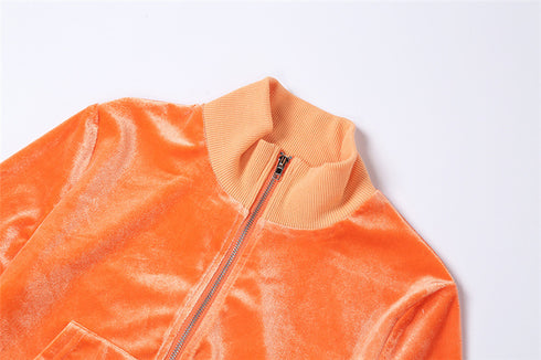 Women's Two Piece Outfits Sexy Short Coat Casual Suit