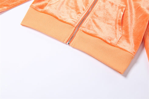 Women's Two Piece Outfits Sexy Short Coat Casual Suit