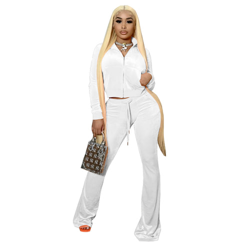 Women's Two Piece Outfits Sexy Short Coat Casual Suit