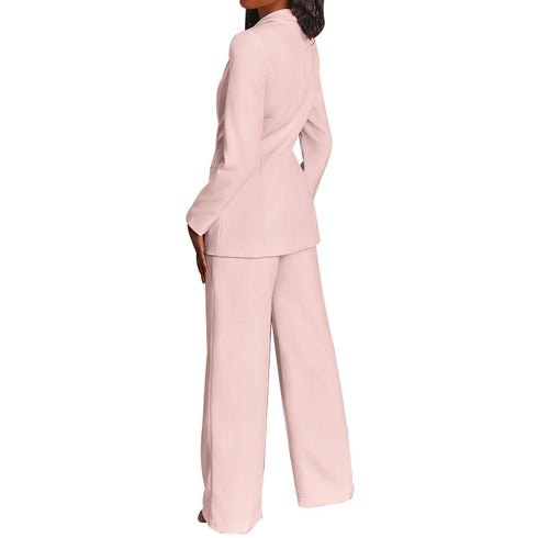 Women's Two Piece Outfits Suit Jacket Pants Business Suit