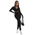 Women's Two Piece Outfits Sweat Suit Crop Tops