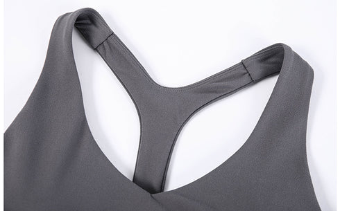 Women's V-neck Breathable Exercise Running Yoga Sports Bra
