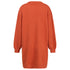 Women's V Neck Long Sleeves Medium Length Knitted Dress