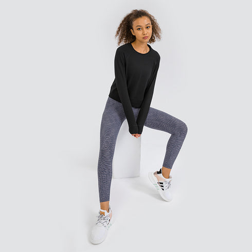 Women's Warm Long Sleeve Loose Running Sweatshirts