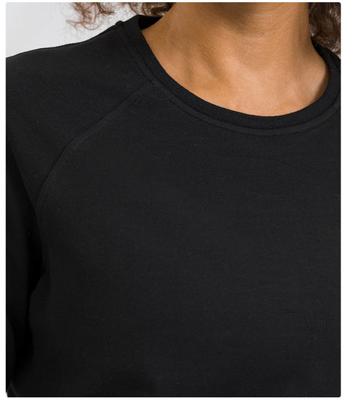 Women's Warm Long Sleeve Loose Running Sweatshirts