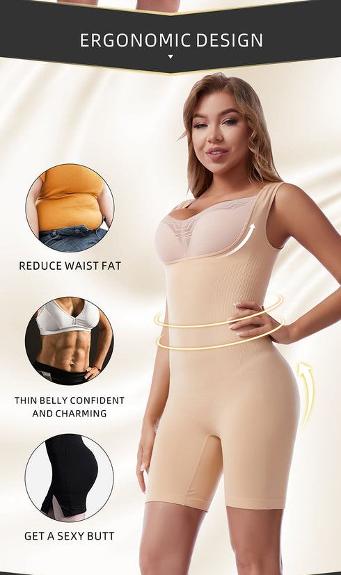 Women's Wide Shoulder Straps Tummy Control Seamless Shapewear