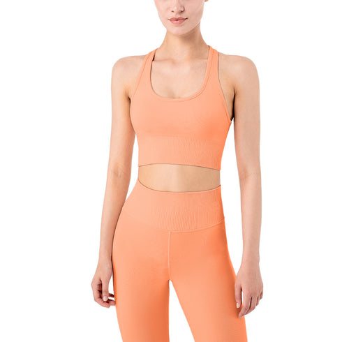 Women's Wide Straps Deep U Sports Fitness Yoga Tank