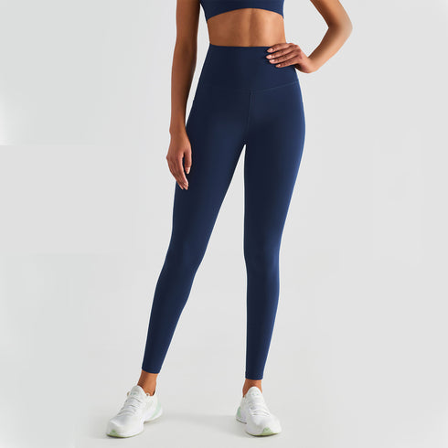 Women's Winter Running Hi-Waist Skinny Side Pockets Pants