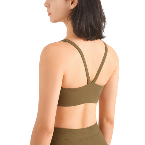 Women's Workout Sports Quick Dry V Back Bra Fitness Tops