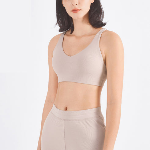 Women's Workout Sports Quick Dry V Back Bra Fitness Tops