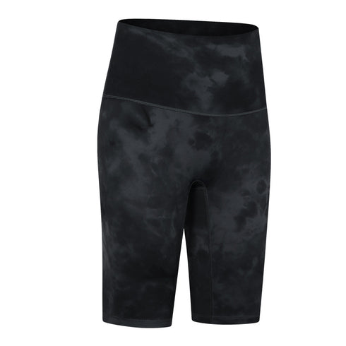 Women's Workout Tummy Control Yoga Tie-dyed Skinny Shorts
