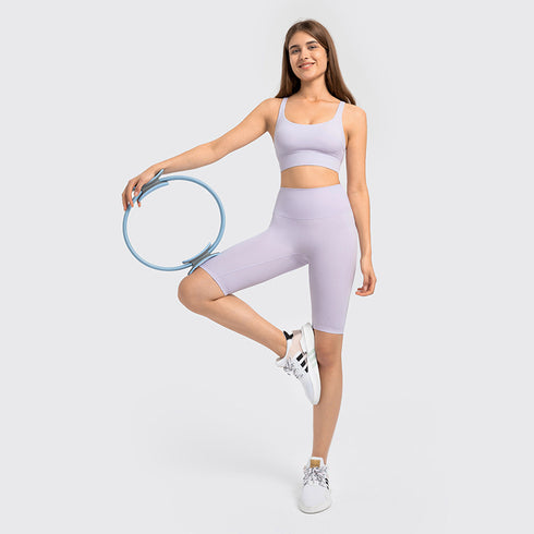 Women's Workout Yoga Soft Solid Stretch Shorts