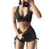 Women's Yoga Bra High Waist Drawstring Shorts Suits