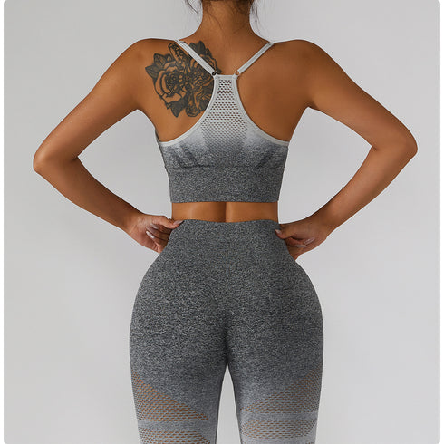 Women's Yoga Fitness Running Crop Spaghetti Strap Tank