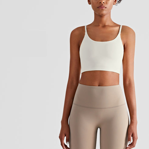 Women's Yoga Running Camisole Crop Spaghetti Strap Tank