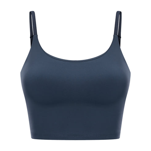 Women's Yoga Running Crop Tank with Bra Pads