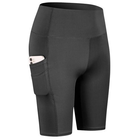 Women's Yoga Running Gym Shorts with Side Pockets