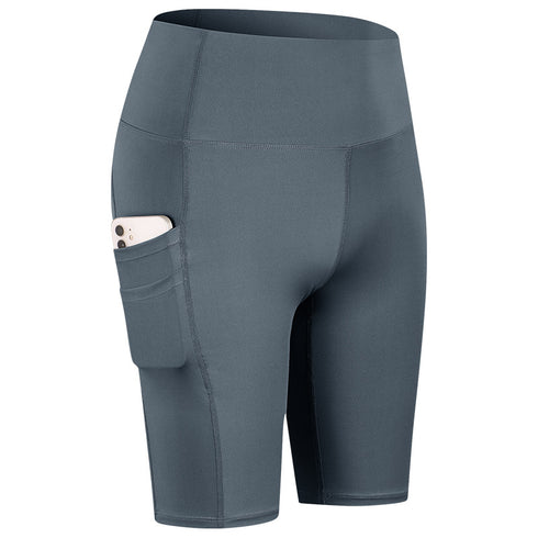 Women's Yoga Running Gym Shorts with Side Pockets