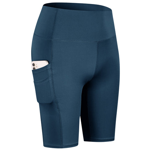 Women's Yoga Running Gym Shorts with Side Pockets