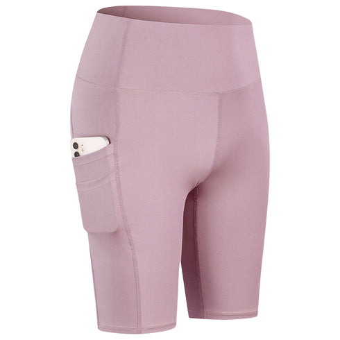 Women's Yoga Running Gym Shorts with Side Pockets