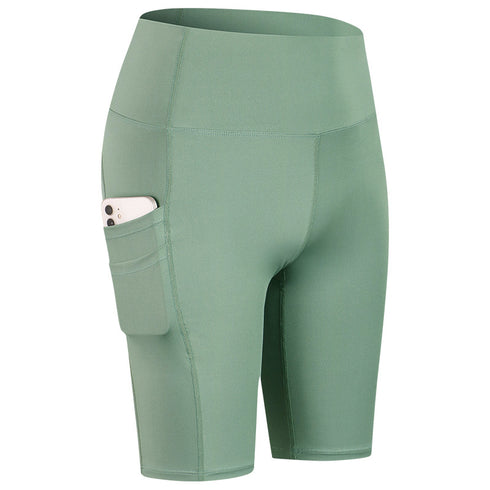 Women's Yoga Running Gym Shorts with Side Pockets