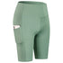 Women's Yoga Running Gym Shorts with Side Pockets
