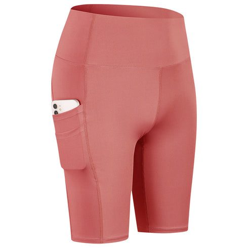 Women's Yoga Running Gym Shorts with Side Pockets