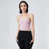 Women's Yoga Running Sleeveless Crop Tank with Bra Pads