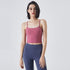 Women's Yoga Running Sleeveless Crop Tank with Bra Pads