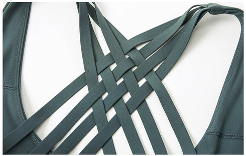 Women's Yoga Sports Padded Bra with Removable Cups