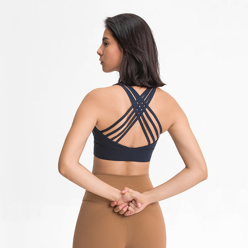 Women's Yoga Sports Padded Bra with Removable Cups