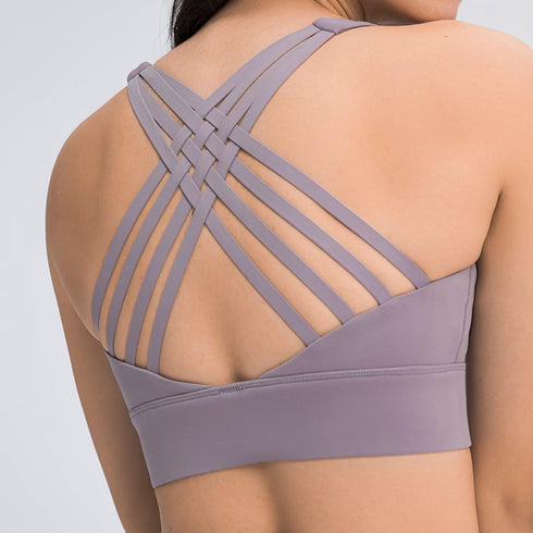Women's Yoga Sports Padded Bra with Removable Cups