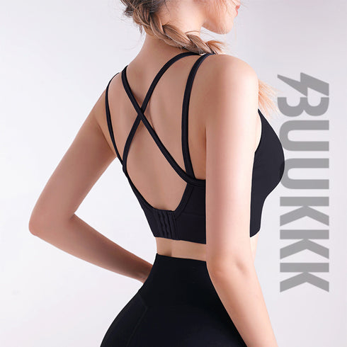 Women's Yoga Workout Fitness Cross Back Sports Bra