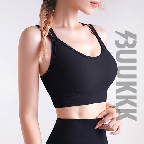 Women's Yoga Workout Fitness Cross Back Sports Bra