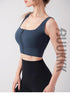 Women's Yoga Workout High Impact Support Sports Zipper Bra