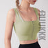 Women's Yoga Workout High Impact Support Sports Zipper Bra